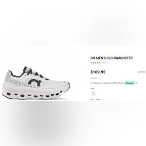 Brand new Special Edition ON Mens Cloudmonster